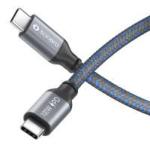 Câble de charge USB-C/USB-C-USB2.0-100W PD gris/bleu 2.00m