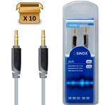 SXA3302 - Pack 10 pièces -10 % | Câble Audio 3.5 mm M-M - 2m
