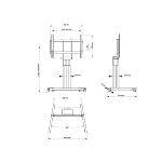 Chariot roulettes motorisé 160 kg max