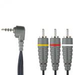 Liquidation Prix Net  Câble audio-vidéo 3.5mm AV - 3x RCA M  5.00m