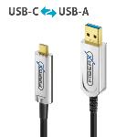 Câble USB 3.1 GEN 2 en fibre optique USB - USB-C  10.00m PURELINK