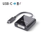 Adaptateur USB-C vers DVI - 4K@30 - UHD - 0,15m - noir