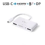 Adaptateur USB-C vers HDMI / DVI / DisplayPort - UHD - 0,10m