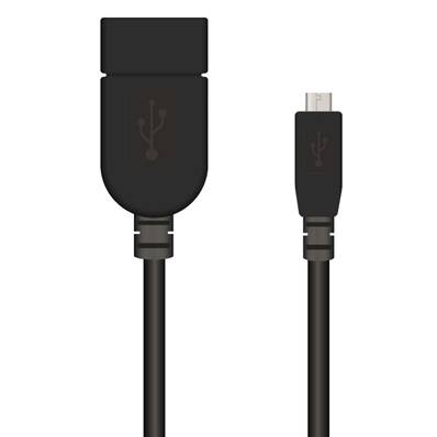 Micro USB (m) - USB A (F), OTG Type  0.20 m