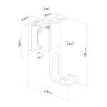 Support mural orientable Sonos ONE-1 Paire Noir