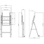 Chevalet 32-65" -jusqu'à 400 x 600. 50 kg max