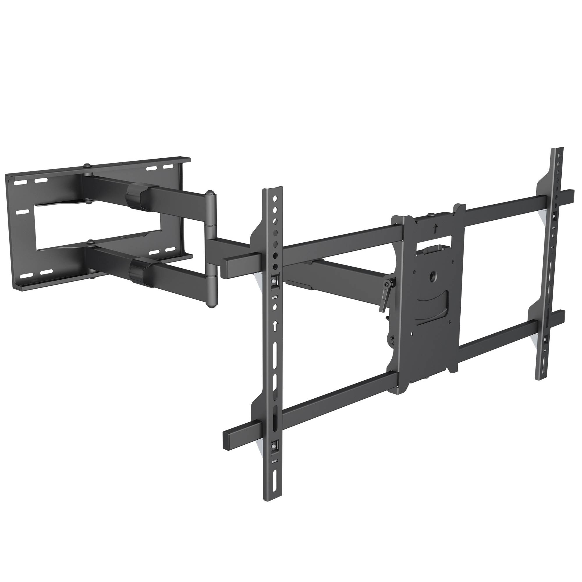 Chromad support mural avec double bras articulé pour tv 32-70 - compatible  avec tv incurvée - pivotant, inclinable et extensible - poids max 40kg -  vesa 600x400mm