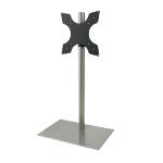 Pied de sol Disco base rectangulaire en inox, Haut. 1.2m