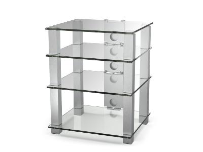 Meuble SPECTRAL High-end 61x77x55cm étagères, colonnes - VERRE CLAIR