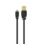 Cable Charge & Data Micro USB 2.00 m, Noir