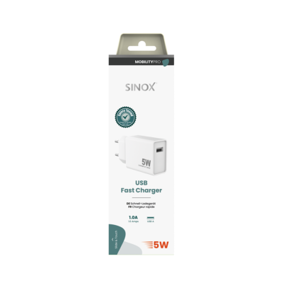 Chargeur Mural  USB-A 5W, Blanc