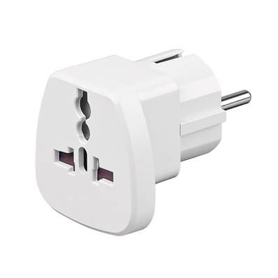 Adaptateur secteur de Voyage (UK-Suisse-Italie-USA) blanc