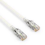 Câble RJ45 CAT 6. SLIM - UTP - LSOH - blanc - 0,50m