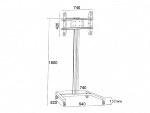 Chariot roulettes 32-63 700 x 400 max 50 kg