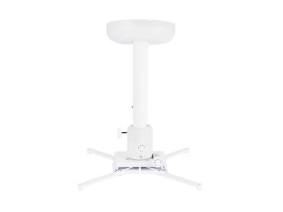 Support projecteur plafond 30-48 cm- Charge max 15 kg - Blanc