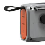 Radio d'urgence. Manivelle/panneau solaire . Bluetooth, USB-A 5V-2A