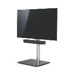 Support Tv pied de sol 96,8 cm + support barre de son - base noire