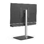 Support Tv pied de sol 96,8 cm + support Sonos ARC - base noire