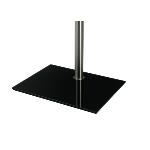 Base sol rectangulaire en verre noir pour DISCO