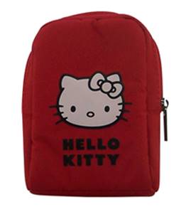 Liquidation  Etui souple universel pour APN rouge medium Hello Kitty