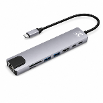 Multi Hub USB C USB A  87 W RJ45  HDMI SD TF