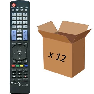 Pack de 12 télécommandes TC-2 compatible TV LG