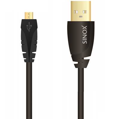 Câble USB-A M / USB Micro-B M - Sync/charge - 2.00 m Noir