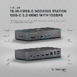 Station d'accueil USB-C - 2 HDMI +1 DP - 2 USB-C - 6 USB-A - 100W PD 