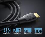 Câble HDMI - 2.1 8K60 Hz UHD HDR - Noir - 2.00m - bag 