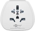 Adaptateur secteur de Voyage (UK-Suisse-Italie-USA) blanc