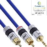 Câble Jack / 2 RCA Premium 10.00 m