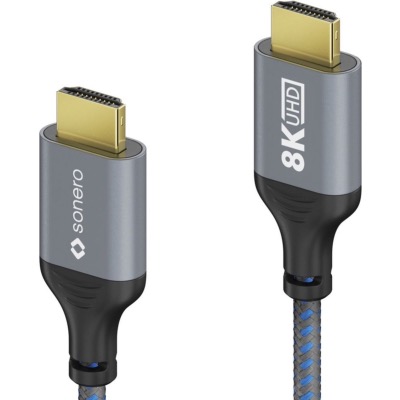 Câble HDMI 8K60 -gris/bleu -3.00m