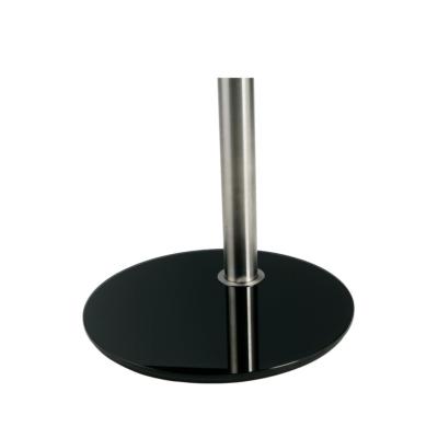 Base sol ronde diam. 53 cm en verre noir pour DISCO