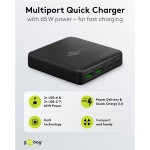 Chargeur de Table 65W multisupports USB-C x 2 -USB-A x2