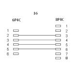 Câble RJ 45( 8pc4 ) vers RJ 11