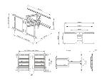 Support Double Bras, Outdoor- 55-80"- max 60 kg