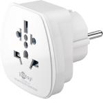 Adaptateur secteur de Voyage (UK-Suisse-Italie-USA) blanc