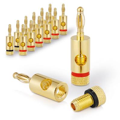 Fiche banane or - 6mm - Pack de 12 pcs
