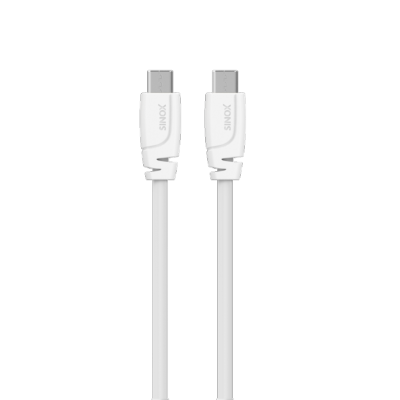 Cable Charge & Data USB C 2.0 C- C 2.00 m Blanc