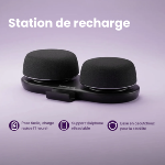 Enceinte Bluetooth avec surround virtuel, fixation magnétique