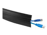 Couvre-câbles de sol -10m-Noir-PVC 