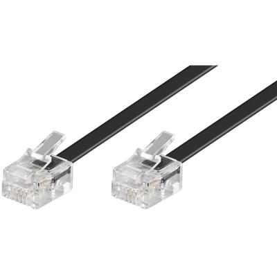Câble RJ11 M/M - (6P4C) 10.00 m noir