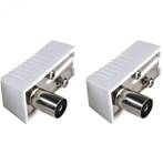 Liquidation Prix Net Prise antenne 2 pcs Coax Fem (Angled) plug