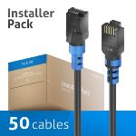Câble RJ45 CAT 6a. SLIM - U/UTP - LSZH- noir - 2.00 m pack 50 pces