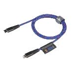 Liquidation Prix Net Câble Solid Blue USB-C - Lightning 1.00m 