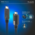 Câble USB4 Gen2 Micro Coax USB-C Premium, 4.00m