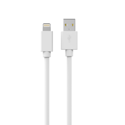 Câble de charge USB A - Lightning - 1.00 m Blanc Non MFI