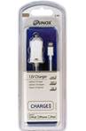 Liquidation Chargeur Auto 12 V -Lightning MFI- Blanc