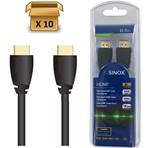 SXV1260 - Pack de 10 pièces -10 % | HDMI - 2.0 4K60 Hz - Noir - 0.50m