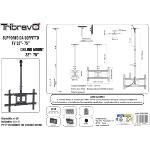 Support plafond 32-75 40 kg 600 x 400